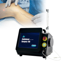 Écran tactile 980nm 1470nm Diode Laser EVLT Varices Veines de jambe Machine de traitement