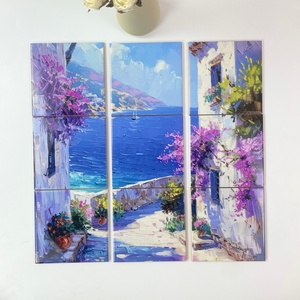 Azulejos de pintura costera personalizados y acabados brillantes para sala de estar, baño, cocina y se aceptan pedidos de una sola pieza - Product Image 2