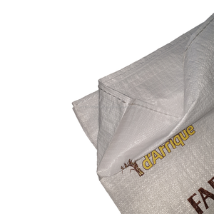 Sac tissé en PP jaune personnalisable de 100kg emballage en plastique enduit tissé de grain recyclable pour le bois de chauffage de blé - Product Image 2