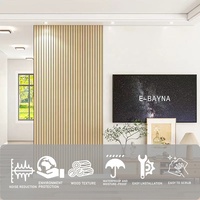 Shengtai Akupanel 3D bois et MDF latte panneau de vague décoratif Flexible bouclé pliable incurvé lamelle panneau mural acoustique