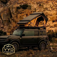 Tente de toit rigide YYD OVERLAND Desert Cruiser V2 Pro avec panneau solaire ultra-plat de 18,0 cm, imperméable et résistante au vent