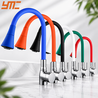 Robinet de cuisine flexible en gros 360° °   Robinet mélangeur d'évier extractible à bec orientable et flexible, haute pression, anti-éclaboussures, pour maison et hôtel