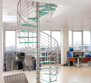 Solución completa de escalera de hierro y acero para interiores de un solo paso TAKA Incluye barandilla de larguero de dibujo de tienda Más - Product Image 4