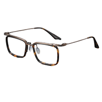 Monture optique rectangulaire unique de haute qualité pour homme, fabriquée à la main en acétate, lunettes rétro en gros pour la lecture