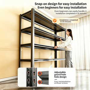 Estantería Metálica de Diseño Moderno, Ajustable, sin Pernos, de 5 Niveles, para Uso Doméstico - Product Image 6