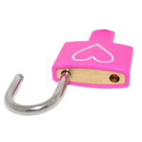Petite serrure à bagages mignonne de sécurité, cadenas en laiton recouvert de plastique coloré de bonne qualité, bon marché