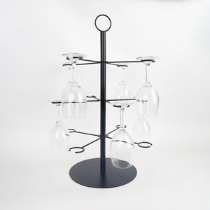 Porte-verres suspendu en acier carbone style nordique pour gobelets et cocktails – Idéal mariages, restaurants, banquets - Product Image 1