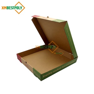 Boîte d'emballage en carton ondulé pour pizza personnalisée <span class=keywords><strong>de</strong></span> 12 pouces, recyclable, en kraft brun, <span class=keywords><strong>de</strong></span> qualité alimentaire, boîtes à pizza portables en carton ondulé - Product Image 6