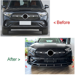 3 unids/set ABS brillante negro carbono alerón delantero divisores para <span class=keywords><strong>Mercedes</strong></span> <span class=keywords><strong>Benz</strong></span> GLC clase X254 GLC 260 <span class=keywords><strong>300</strong></span> GLC63 <span class=keywords><strong>AMG</strong></span> 2023 + - Product Image 6