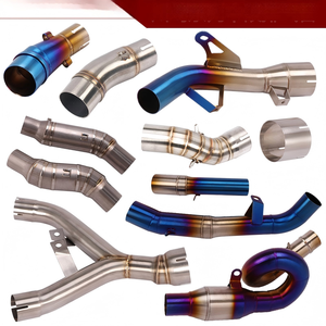 Tubo Intermedio para Motocicleta Kawasaki NINJA250 400 <span class=keywords><strong>ER6N</strong></span> Z750 800 900 1000, Color Plateado, <span class=keywords><strong>Azul</strong></span>, Morado, Titanio/Acero Inoxidable - Product Image 6