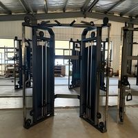 Máquina de Poleas Cruzadas Junshang con Doble Cable para Gimnasio y Equipos de Fitness Comerciales con Placas de Peso
