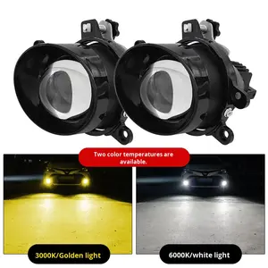 Nouveau 60W Fisheye Design LED antibrouillard super lumineux H11 forme avec lentille bifocale étanche intégré lumière blanche et jaune 12V - Product Image 4