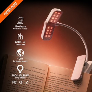 Lámpara de Lectura LED con Clip, Portátil, Mini, con Cuello Largo, Anti-Reflejos, Sin Parpadeo, Cuidado de la Vista, con Luz Roja, Personalizable con Logotipo - Product Image 1