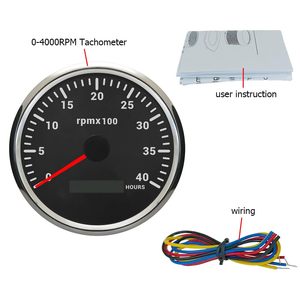 SX-TECH 110mm 4000RPM Takometre 24V LED Ekran RPM Ölçer Dizel Motor Kiti Saat Ölçer Ayarlanabilir Arka Işıklar Yeni Araba Traktör - Product Image 5
