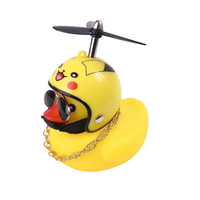 Accessoires de moto, ornement de voiture créatif, décoration de moto/véhicule électrique, petit canard jaune pour vélo