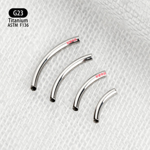 Barre Courbe en Titane G23, Clou Banane 6mm 8mm 10mm 12mm, Bijou Corporel en Alliage F136 pour Piercing Oreille Lèvre Nez - Product Image 3