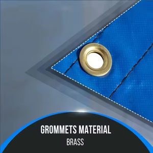 Bâche en PVC robuste pour camion plateau, tissu d'extérieur, avec rebords de 6 pieds, bâches légères pour bois de construction, bâches pour camions à plateau - Product Image 4