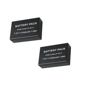 7.2V 1040mAh Rechargeable <span class=keywords><strong>LPE17</strong></span> LP E17 LP-E17 <span class=keywords><strong>Batterie</strong></span> pour <span class=keywords><strong>Canon</strong></span> EOS M3 EOSM5 EOSM6 750D 760D 850D R8 R10 R50 Caméras en Stock - Product Image 2