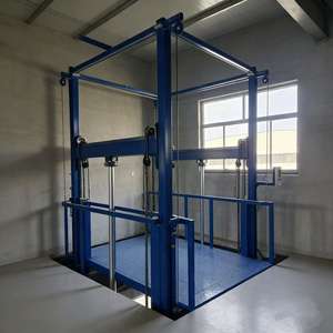 Plateforme élévatrice verticale robuste à rail hydraulique pour marchandises, usage intérieur/<span class=keywords><strong>extérieur</strong></span>, pour entrepôt et garage - Product Image 6