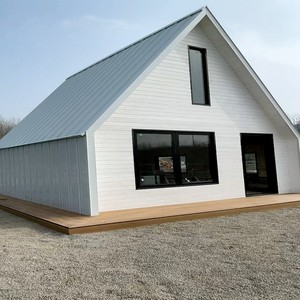 Casa Container Prefabbricata Modulare con Tetto Triangolare, Kit Struttura in Acciaio Zincato 20ft, Abitazione Triangolare - Product Image 2