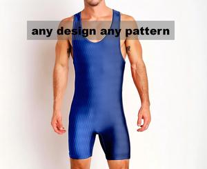 Maillot de lutte sans manches en polyester, personnalisé, imprimé par sublimation, anti-transpiration, séchage rapide, antibactérien, ajusté, pour l'été, pour équipe - Product Image 1