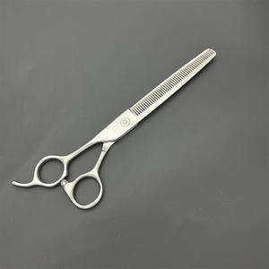 Tijeras de Adelgazamiento para Zurdos G7-7 de 7 Pulgadas, Acero Inoxidable, para Peluquería Canina, Mango Recto, Tijeras de Belleza Industriales - Product Image 1
