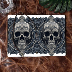 Phong cách quyến rũ phong cách PU đẹp máy tính xách tay tuyệt vời cho Nhật ký văn phòng và quà tặng kỳ nghỉ với hộp sọ với Patter trang trí công phu - Product Image 6