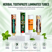 Tube de dentifrice en aluminium-plastique de 130 ml à forme fixe, bouchon à vis non pliable, logo personnalisé, emballage pour un rangement soigné et une organisation optimale des magasins