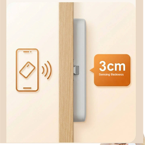Serrure de meuble intelligente invisible TTLock, serrure électronique sans clé pour tiroir, déverrouillage par application ou carte pour armoire, placard, meuble - Product Image 4