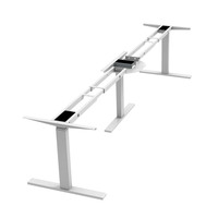 Tables de direction à 3 pieds en forme de L réglables en hauteur pour le bureau Cadre de bureau réglable en hauteur électrique