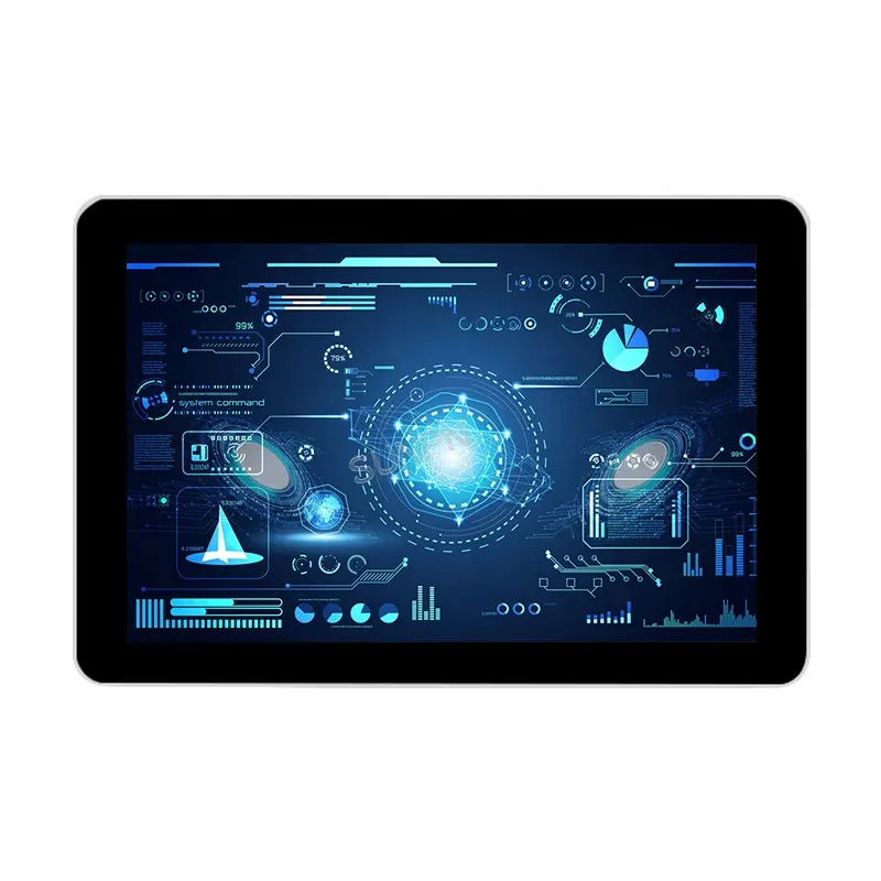 Fully enclosed capacitive touch screen industrial control integrated computer embedded Android industrial touch monitor