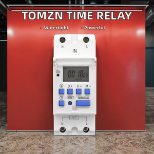 TOMZN Nuevo Tipo de Relé Temporizador Digital Monofásico para Riel DIN, Programable 7 Días, AC 220V 230V 12V 24V 48V, Alta Potencia, Sellado - Product Image 2