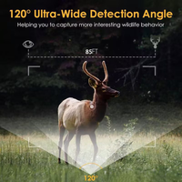 Nouvelle caméra de détection d'animaux sauvages 4K haute définition 48MP, étanche IP67, avec connexion point à point et contrôle Wi-Fi, activée par le mouvement