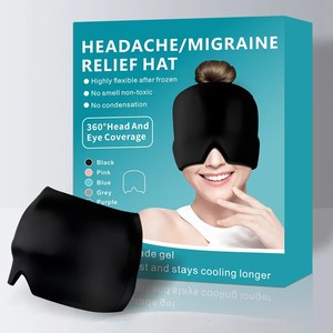 Gorro para Aliviar la Migraña, Venta Directa de Fábrica, Gorro Calmante para el Dolor de Cabeza, Compresa de <span class=keywords><strong>Gel</strong></span> Frío y Caliente - Product Image 5