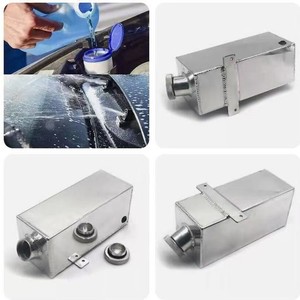 Aluminum Alloy Auxiliary Water Tank 2L For Car Cleaning And Repair Tools <b>Silver</b> Color With Cap And Mounting <b>Bracket</b> - Product Image 4