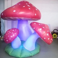 Champignon gonflable géant de Bush de champignon de prix usine avec l'éclairage mené pour le décor d'événements de partie