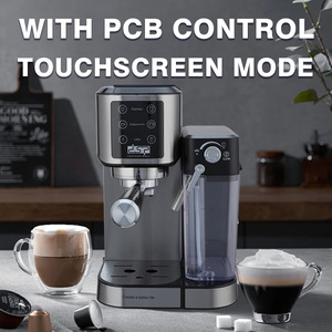 Machine à expresso Dsp 15 bars 1350W semi-automatique avec mousseur à lait pour usage domestique et professionnel - Product Image 3