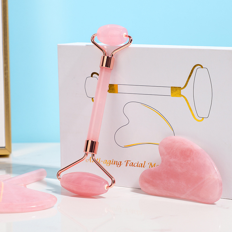 Здоровый Уход за лицом по уходу за красотой вашего тела головы и шеи Массаж ног натуральный зеленый черный нефритовый валик для уход за кожей лица Массажер Электрический инструмент