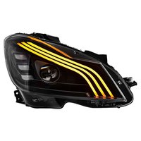 Pièces de modification automobile de style Maybach, ensemble de phares LED modifiés pour Mercedes-Benz Classe C W204, mise à niveau des phares