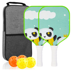 ชุดไม้พายพิกเกิลบอลสำหรับเด็กและวัยรุ่น 35x18 ซม. ไฟเบอร์กลาสกันลื่นพร้อมกระเป๋าพกพาและลูกบอลสำหรับเล่นกลางแจ้ง - Product Image 3