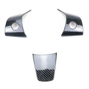 Décoration de <span class=keywords><strong>Volant</strong></span> de Voiture, Autocollants Métalliques, Cadre de Panneau, Garniture de Protection, <span class=keywords><strong>Tesla</strong></span> <span class=keywords><strong>Model</strong></span> <span class=keywords><strong>3</strong></span> <span class=keywords><strong>Model</strong></span> Y, Moulures Intérieures - Product Image 3