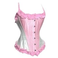 4 Couleurs Plus Size 3XL Corset Top-Bustier de style victorien Bretelles ajustables Garniture en dentelle et blocage des couleurs Tummy Control Shapewear