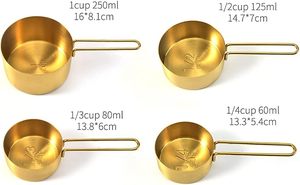 8 Adet Ölçü Kabı ve Kaşık Seti Paslanmaz Çelik Ölçü Kaşıkları Ölçü Kapları Mutfak Aksesuarları Yemek Pişirme ve Fırınlama İçin - Product Image 4
