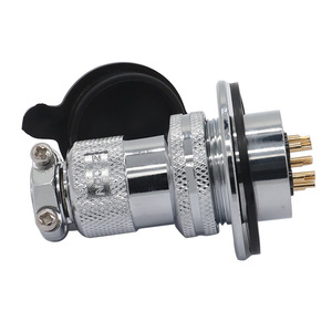 DF25-5 Circular Connector 5P Male Plug Silver Shell Pure Copper Contacts Aviation Grade - Product Image 1
