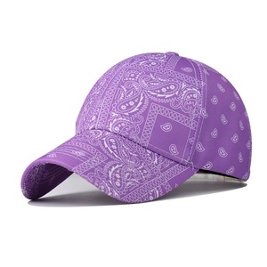 Chapéu de beisebol para mulheres com estampa de flores Paisley novo designer por atacado - Product Image 4