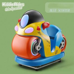 New Children Electric Coin Glass Fiber Reinforced Plastic MP5 Car Swing Machine Train Game Machine Kiddie Ride - Product Image 2