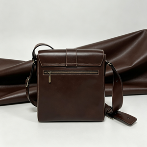 Women Vintage Leather <b>Crossbody</b> <b>Bag</b> Buckle Flap Shoulder <b>Bag</b> Casual Daily Messenger <b>Bag</b> - Product Image 3
