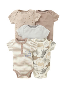 Set <span class=keywords><strong>di</strong></span> 5 Pezzi <span class=keywords><strong>di</strong></span> Abbigliamento per Neonati e Bambini, Body in Cotone a Maniche Corte con Stampe Carine per 0-12 <span class=keywords><strong>Mesi</strong></span> - Product Image 3