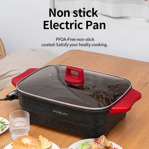 20% descuento sartén eléctrica de gran capacidad sartén eléctrica de grado alimenticio revestimiento antiadherente sartén eléctrica CE calidad estándar - Product Image 3