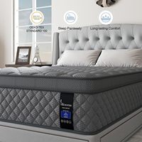 Matelas en mousse à mémoire de forme hybride Queen Confort respirant Mousse de soutien à haute densité Soulagement de la pression Utilisation écologique de l'hôtel 10 ans